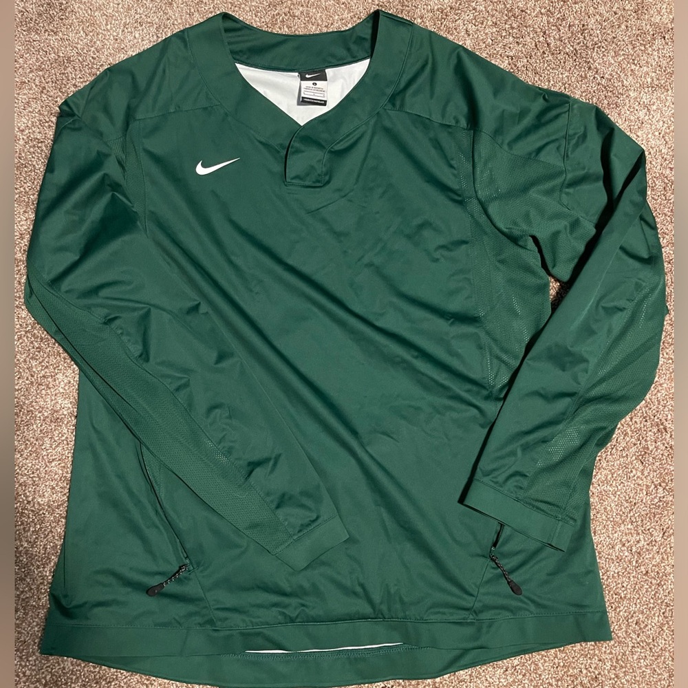 Nike Men's Dark Green Windbreaker Pullover